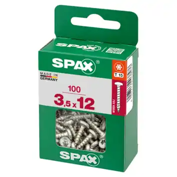Spax schroef bolkop wirox 3,5x12 mm 100 stuks