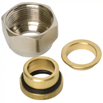 Sanivesk Knelset 15mmx3/4" Nikkel 2 stuks