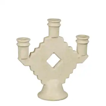Kandelaar beige - l21xb8xh23,5cm