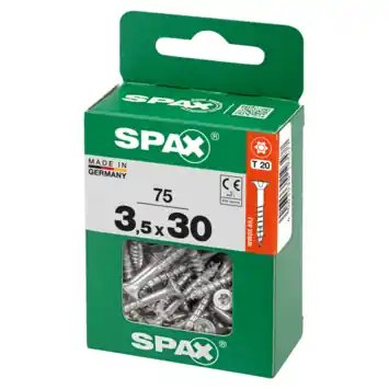Spax schroef T-Star Plus geel 3,5x30 mm 75 stuks
