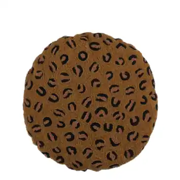 Kussen bruin panter - h10xd45cm
