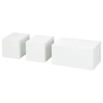 Duraline kubus lak wit 10x20 cm set 3 stuks