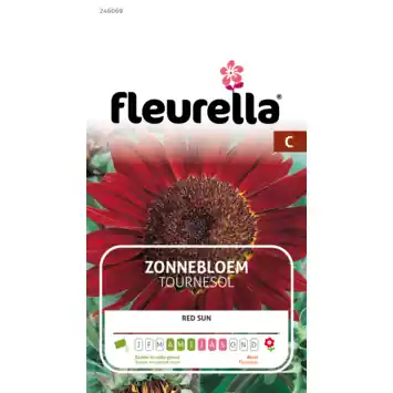 Fleurella zaden zonnebloem Red Sun