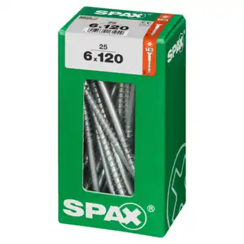 Spax schroef T-Star Plus geel 6x120 mm 25 stuks