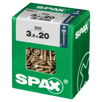 Spax schroef pozi geel 3,5x20 mm 300 stuks