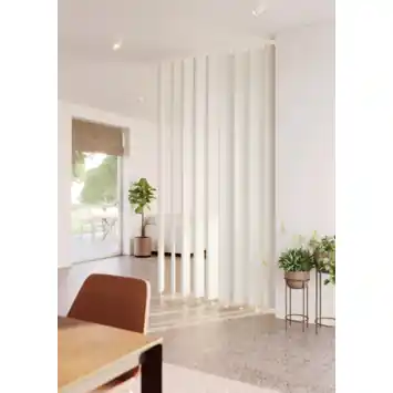 Roomdivider lamel recht wit 15x240cm 1 stuk