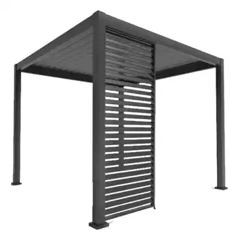 Zijwand louvre voor pergola Classic & Deluxe Antraciet 400 series