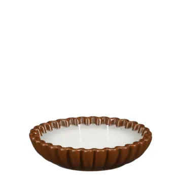 Kaars bruin - h3,5xd14,5cm