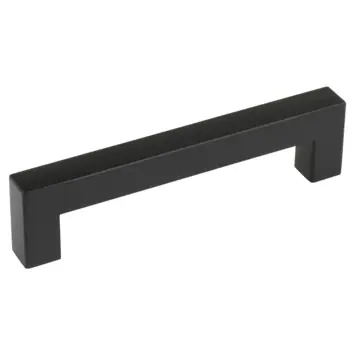 Handgreep Eddy zwart RVS 128 mm