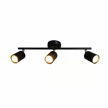 Nordlux 3 opbouw spot Explore zwart 7W - GU10
