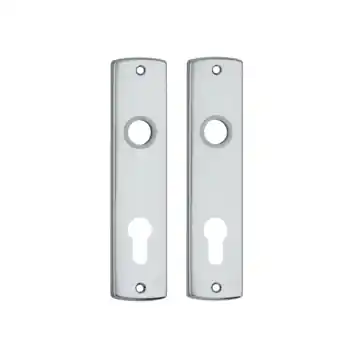AXA langschild binnendeur aluminium kruk/cilinder 72 mm