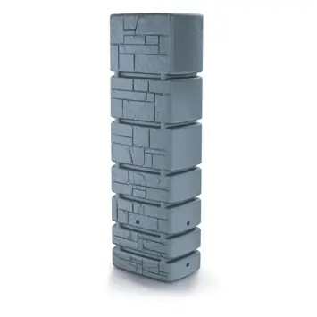 Posperplast regenton Aqua Tower 350L grijs kunststof 38 x 58 x 180 cm