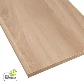Meubelpaneel gebleekt eiken ABS fingerprint proof 80x40 cm 18 mm