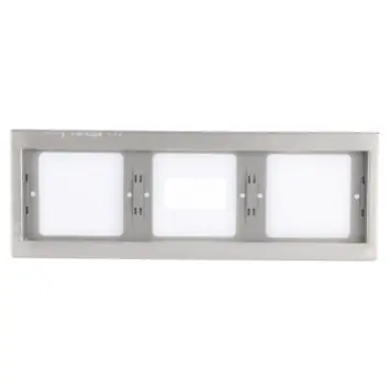 Berker K5 Afdekraam 3-voudig RVS