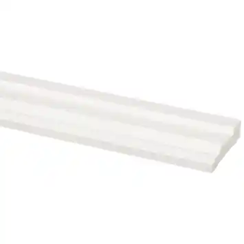 Deurlijst grenen wit gelakt 15x57mm 270cm