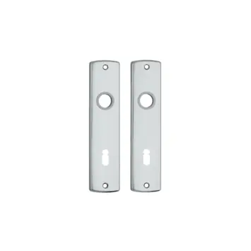 AXA langschild binnendeur aluminium kruk/sleutel 72 mm