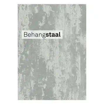 Behangstaal vliesbehang raven grijs (dessin 106985)