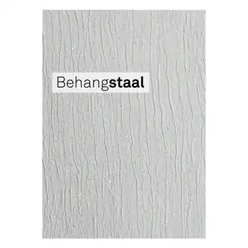 Behangstaal vliesbehang glitter uni wit (dessin 31-155)