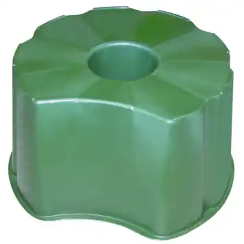 Voet regenton conisch groen 310L