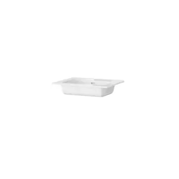 Tiger T-Line Oval inbouwwastafel 61 cm meubel wit