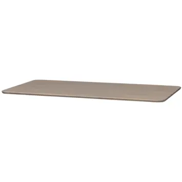 WOOOD tafelblad Tablo afgerond camel 24 mm 210x90 cm