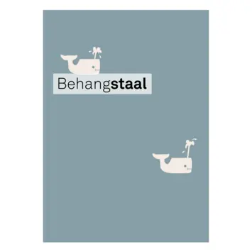 Behangstaal vliesbehang Little whale blauw (dessin 145527)