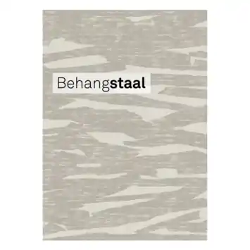 Behangstaal vliesbehang Fabric Millie naturel (dessin 145506)