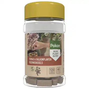 Pokon Bio terras & balkon planten voedingskegels 40 stuks