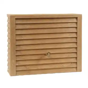 Garantia regenton Woody 350 L lichtbruin 124 x 40 x 100 cm met kraantje en vulautomaat